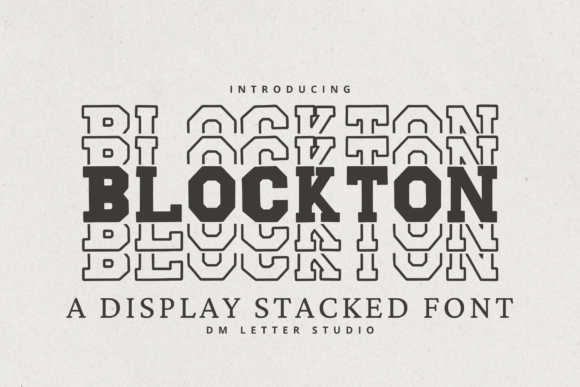 Blockton Stacked: A Bold and Dimensional Font for Modern Design