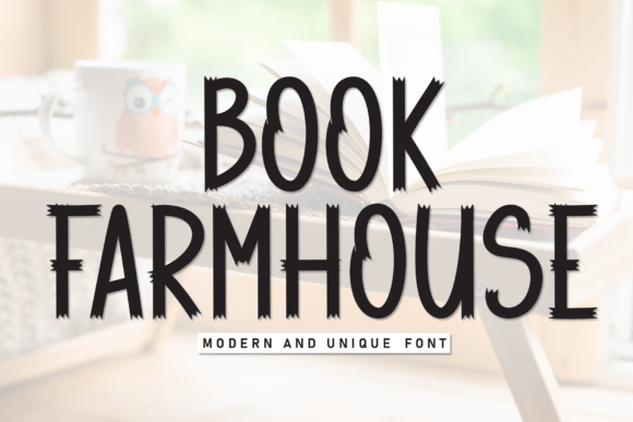 Book Farmhouse: A Rustic, Modern Display Font