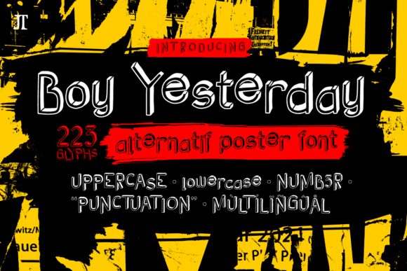 Boy Yesterday: A Font That Captures the Spirit of Youthful Rebellion