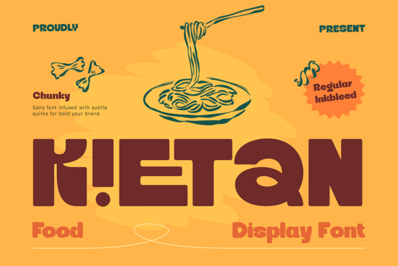 Discover Kietan: A Chunky Display Font Perfect for Playful Branding