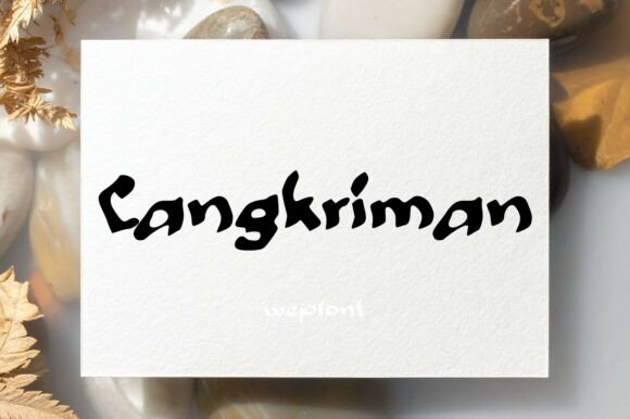 Discover the Artistic Charm of Cangkriman Font