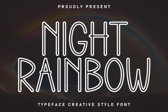 Discover the Magic of Night Rainbow: A Whimsical Font for Creative Projects
