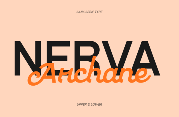 Discover the Perfect Typographic Harmony with Nerva Archane Duo Font