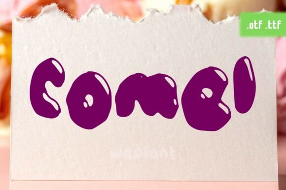 Discover the Playful Charm of Comel: A Typeface for Delightful Designs