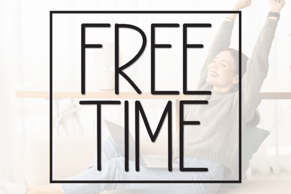 Embrace Creativity with Free Time: A Charming Handwritten Display Font