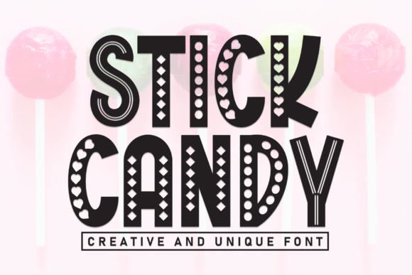Embrace the Charm of Stick Candy: A Handwritten Display Font for Modern Design
