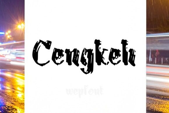 Experience the Unfiltered Allure of Cengkeh: A Modern Urban Font
