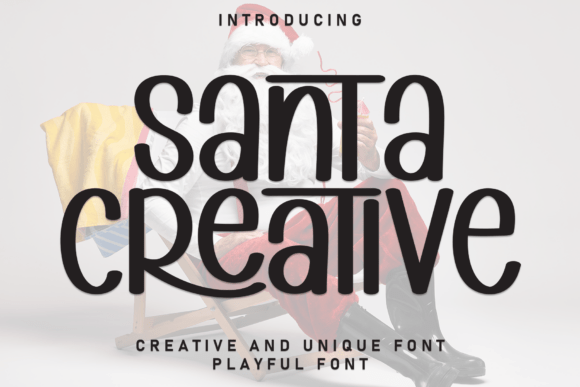 Explore the Playful Charm of Santa Creative Font