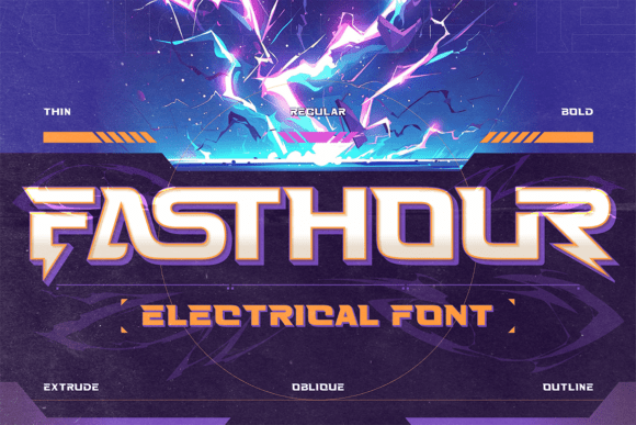 Fasthour: The High-Energy Font for Modern, Dynamic Design