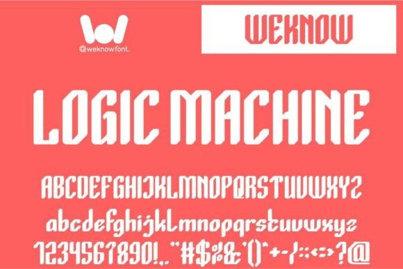 Logic Machine: The Futuristic Font for Modern Creators