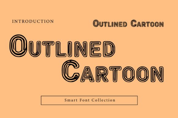 Outlined Cartoon: A Bold and Playful Display Font for High-Energy Designs
