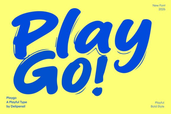Play Go and Playgo: A Bold, Playful Display Font for Creative Projects