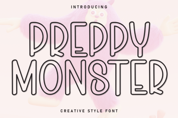 Preppy Monster: A Charming Handwritten Display Font