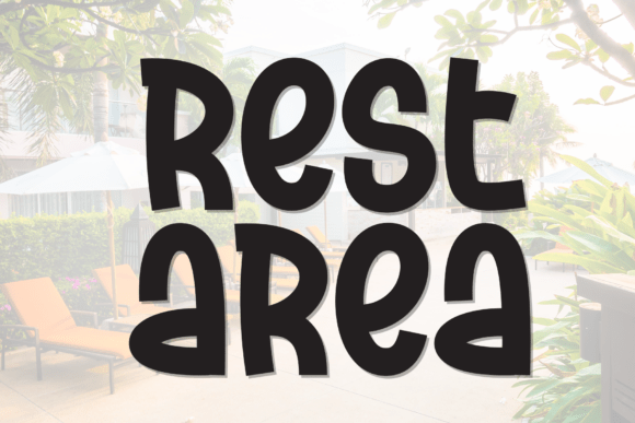 Rest Area: A Handmade Font for Creative Charm