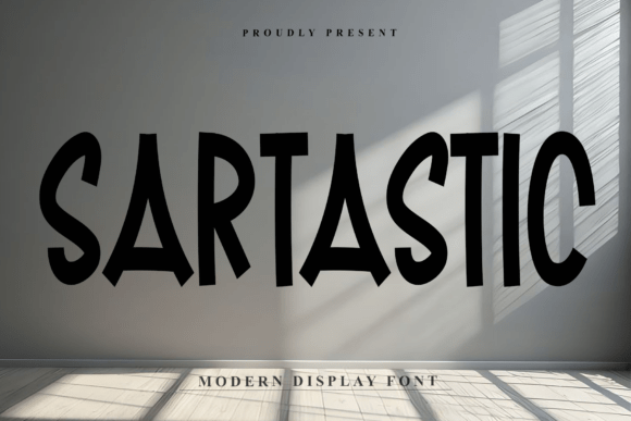 Sartastic: A Bold and Authoritative Display Font for Creative Expression