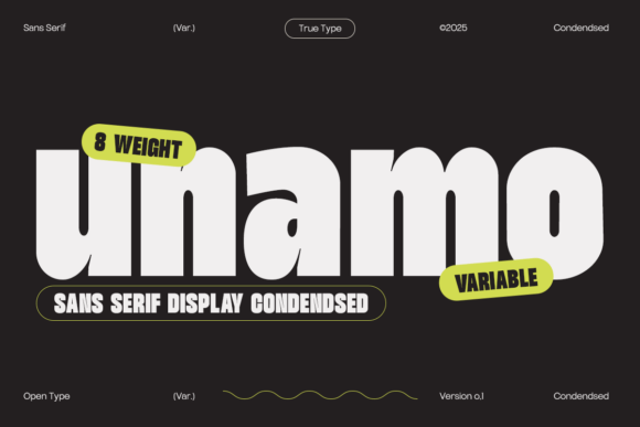 Unamo: Bold, Modern Typography for Impact